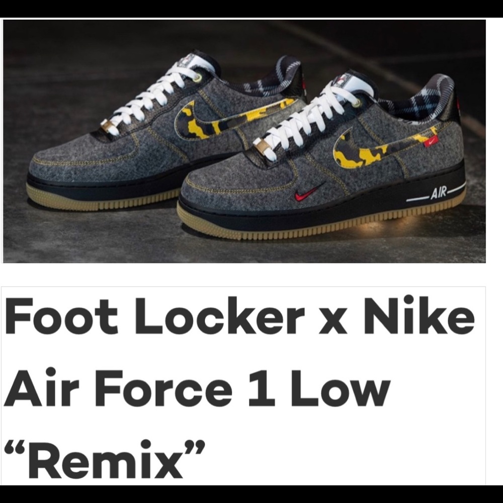 Nike x Footlocker Air Force 1 Low “Remix”